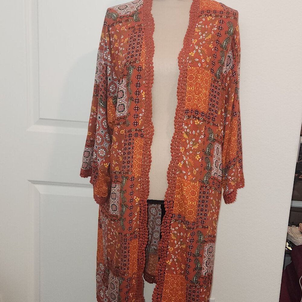 Wild Moss Bohemian Patchwork Kimono – Size M